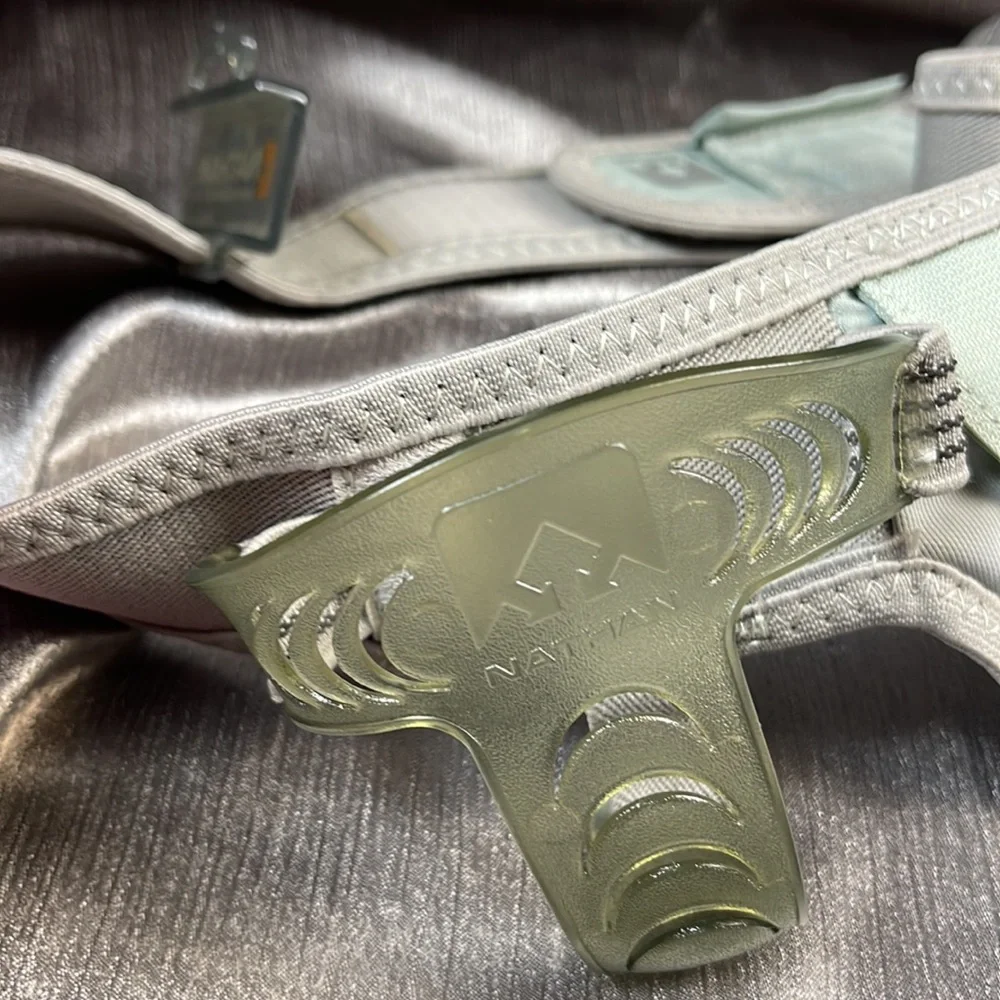 NATHAN RUNNING HYDRATION BELT Trail Mix Hydration Gray Adjustable Unisex - Picture 3 of 12